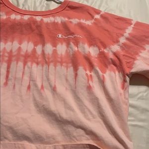 Champion tie dye crop top
